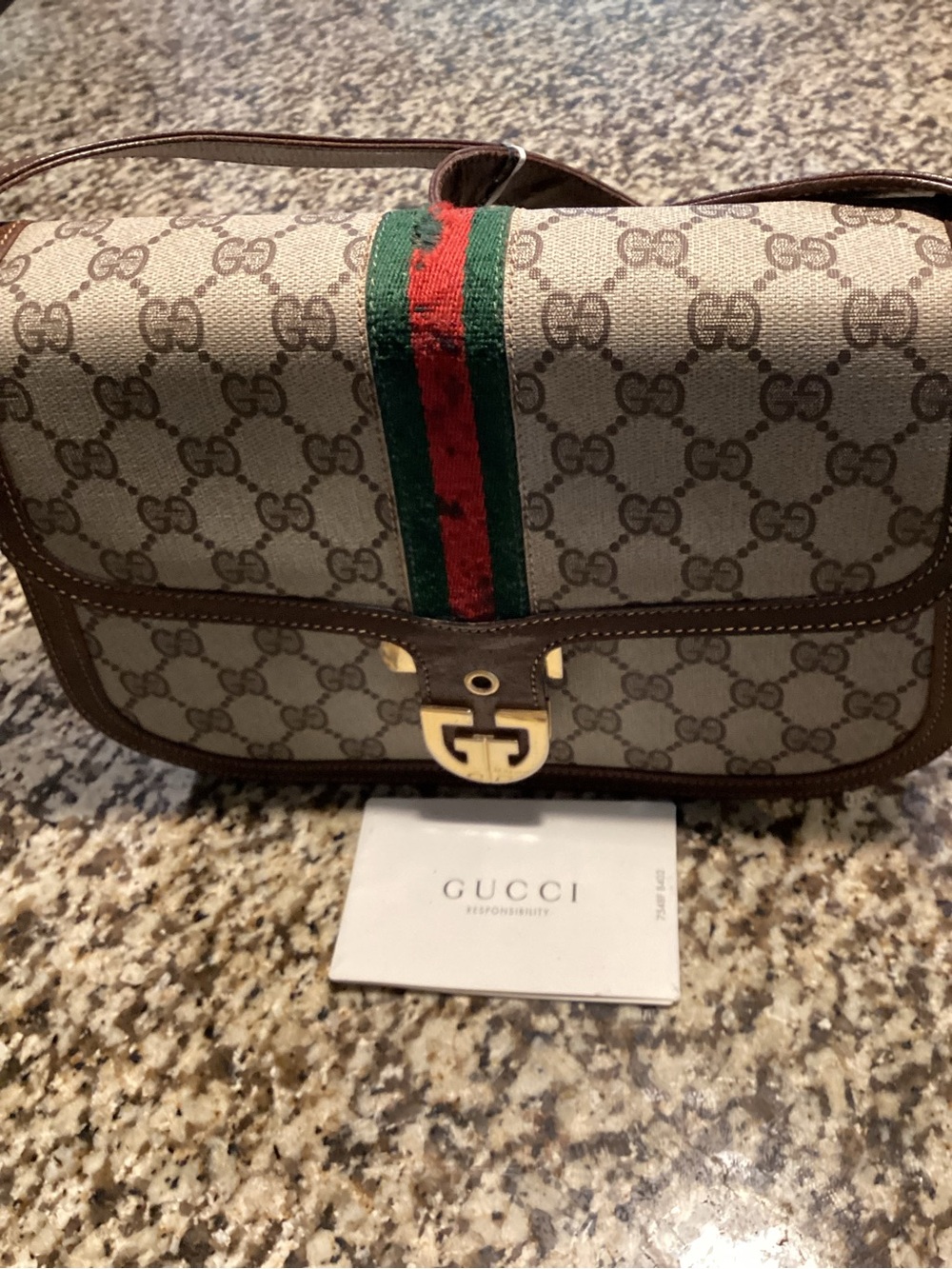 Gucci Ophidia Coated Canvas Shoulder Bag. 7548F 8402